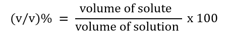 Volume percent1