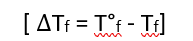 Depression in Freezing Point