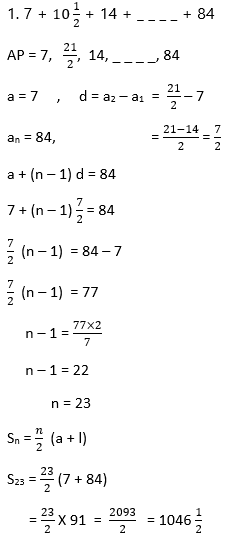 Arithmetic Progressions Solution6
