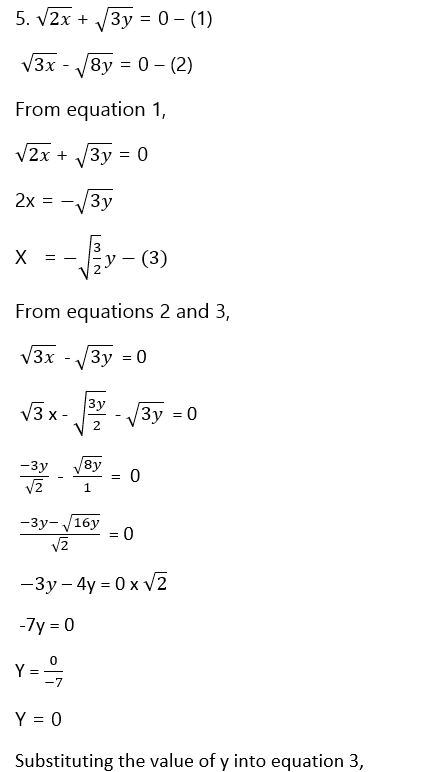 Pair of linear equations in two variables Solution8