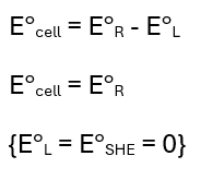 Standard Hydrogen Potential